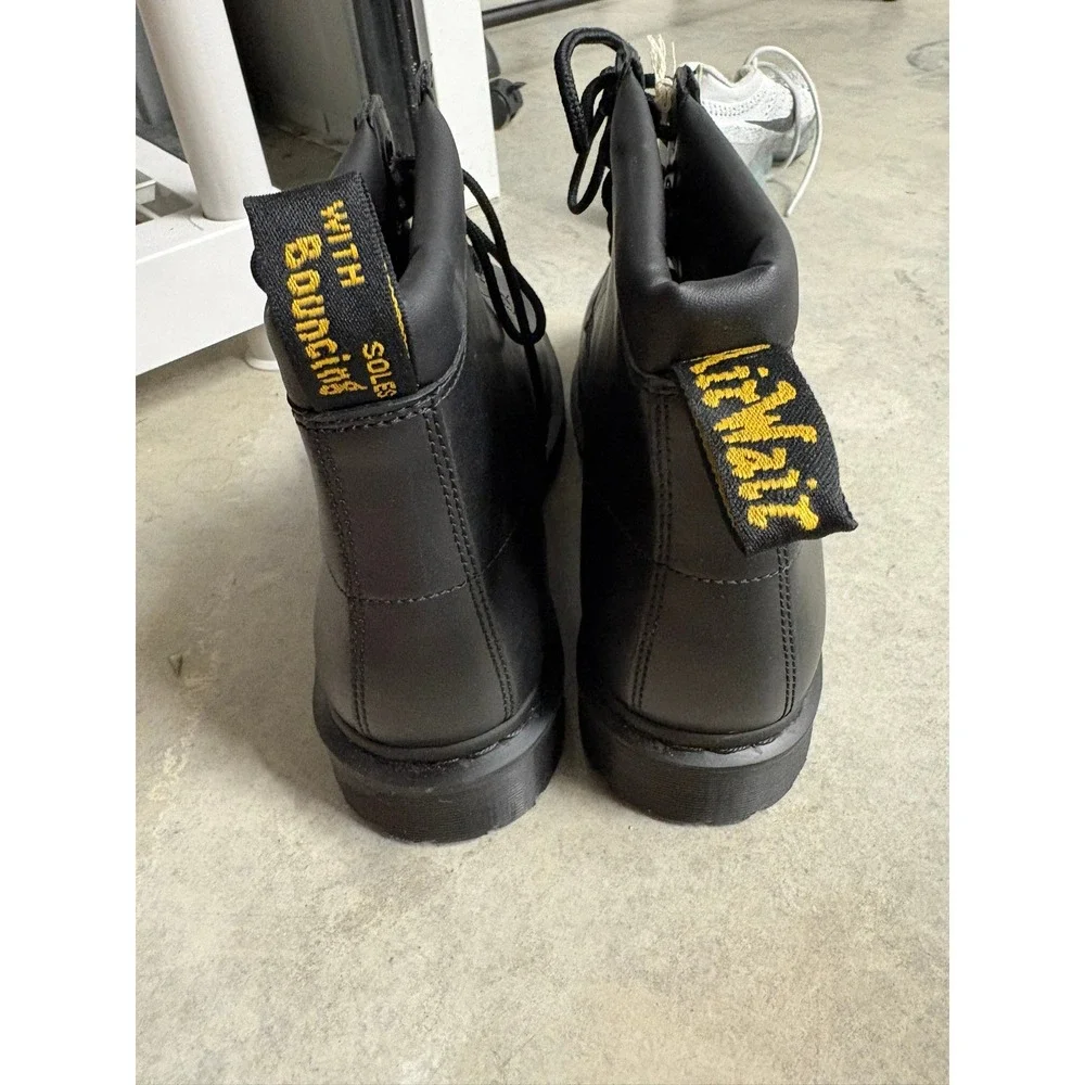 Dr. Martens Stussy 939 6-Eye Leather Boots Black Mens 13 Collaboration